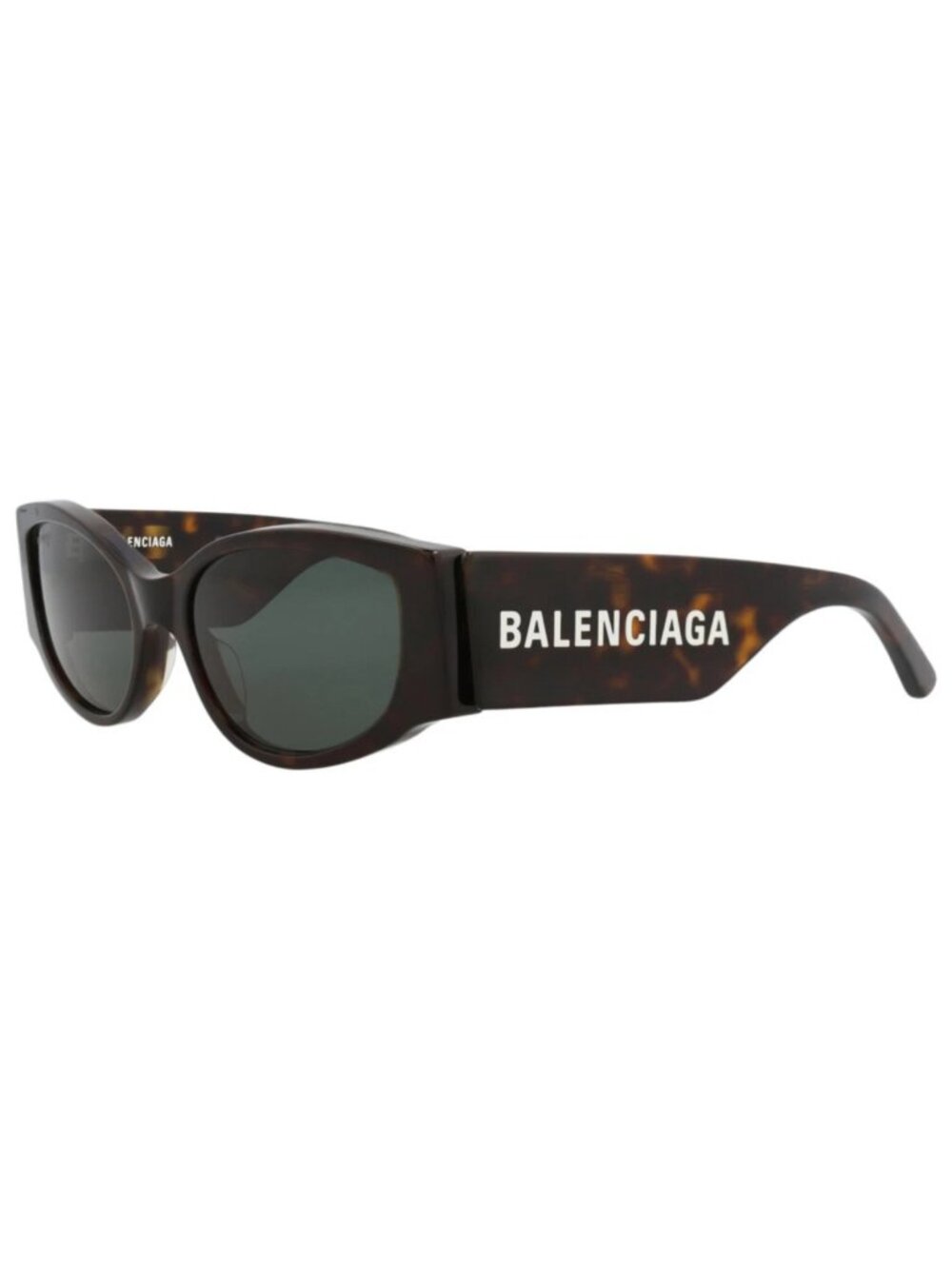New Balenciaga Women's Sunglasses Cat Eye Recycled Acetate Frame Havana Havana